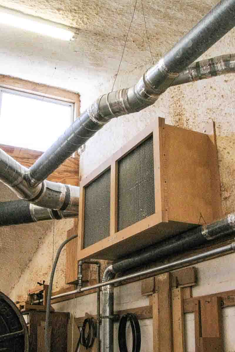 dust collection return air plenum