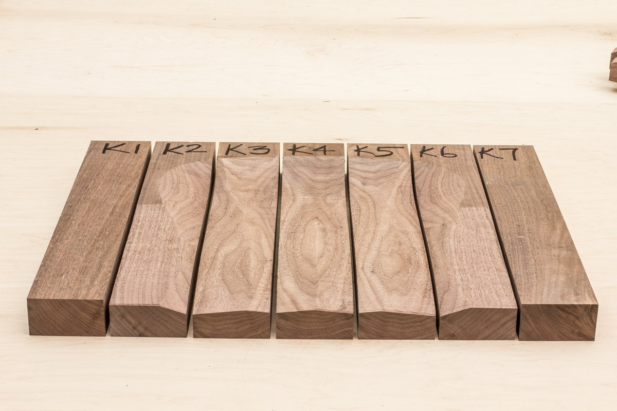 A Set of Seat Boards with the Scoop Rough Cut