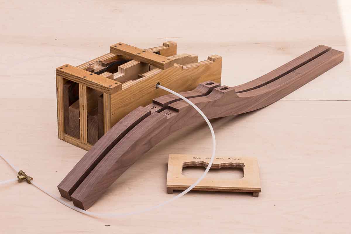 rocking chair backleg fixture