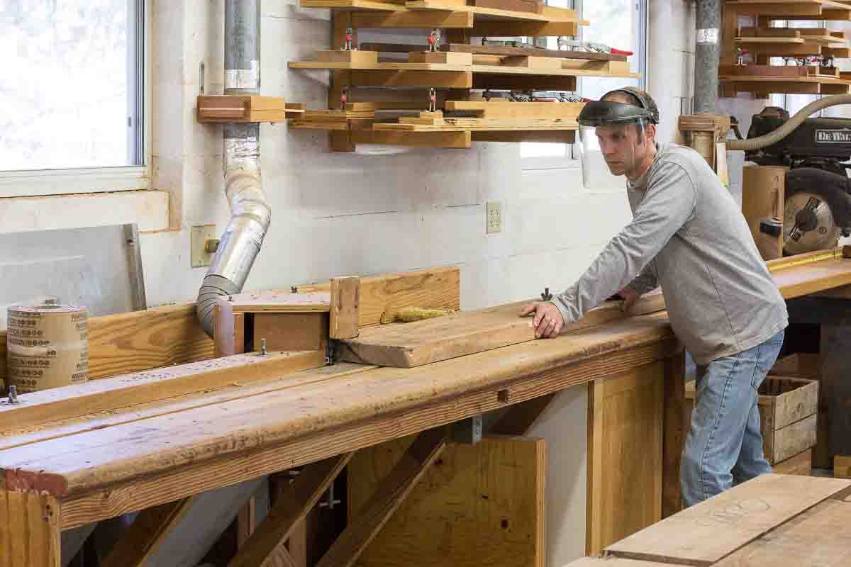 Austin edging a board