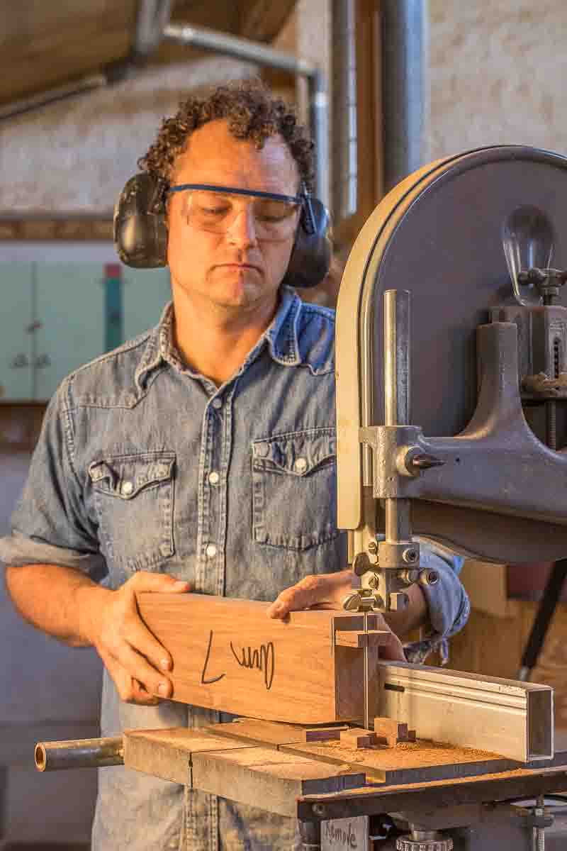 Will cutting rocking chair arm tenons