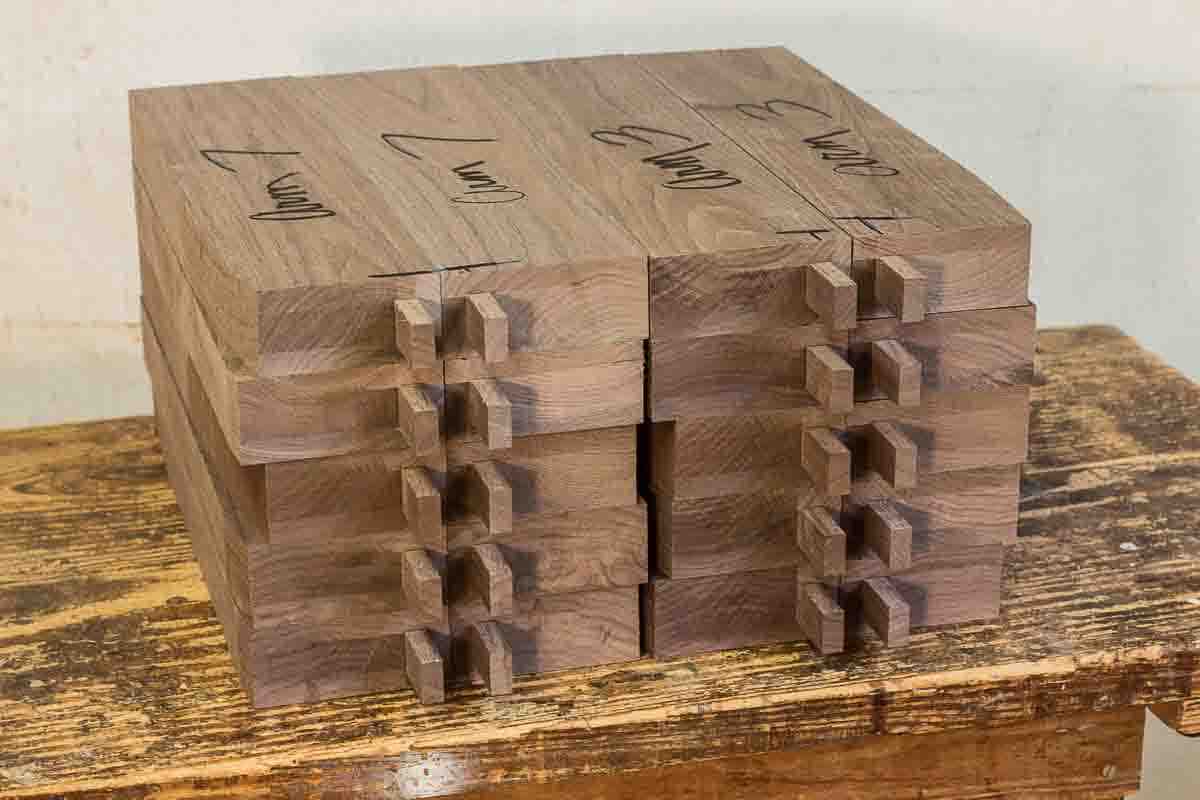 rocking chair tenoned arm blanks