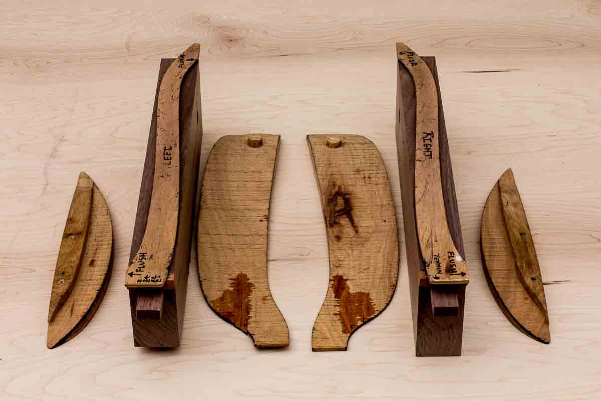 rocking chair arm elevation pattern in place