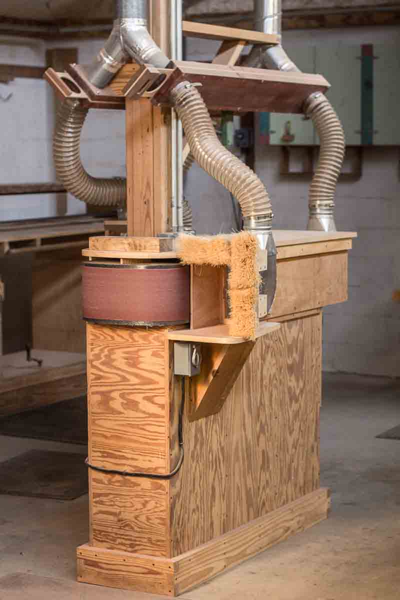 custom made chair back sander