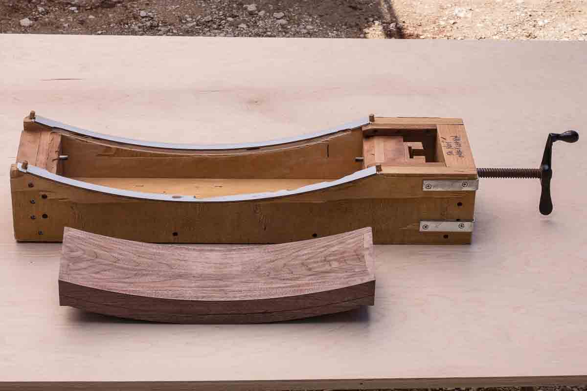 rocking chair crest face routing jig