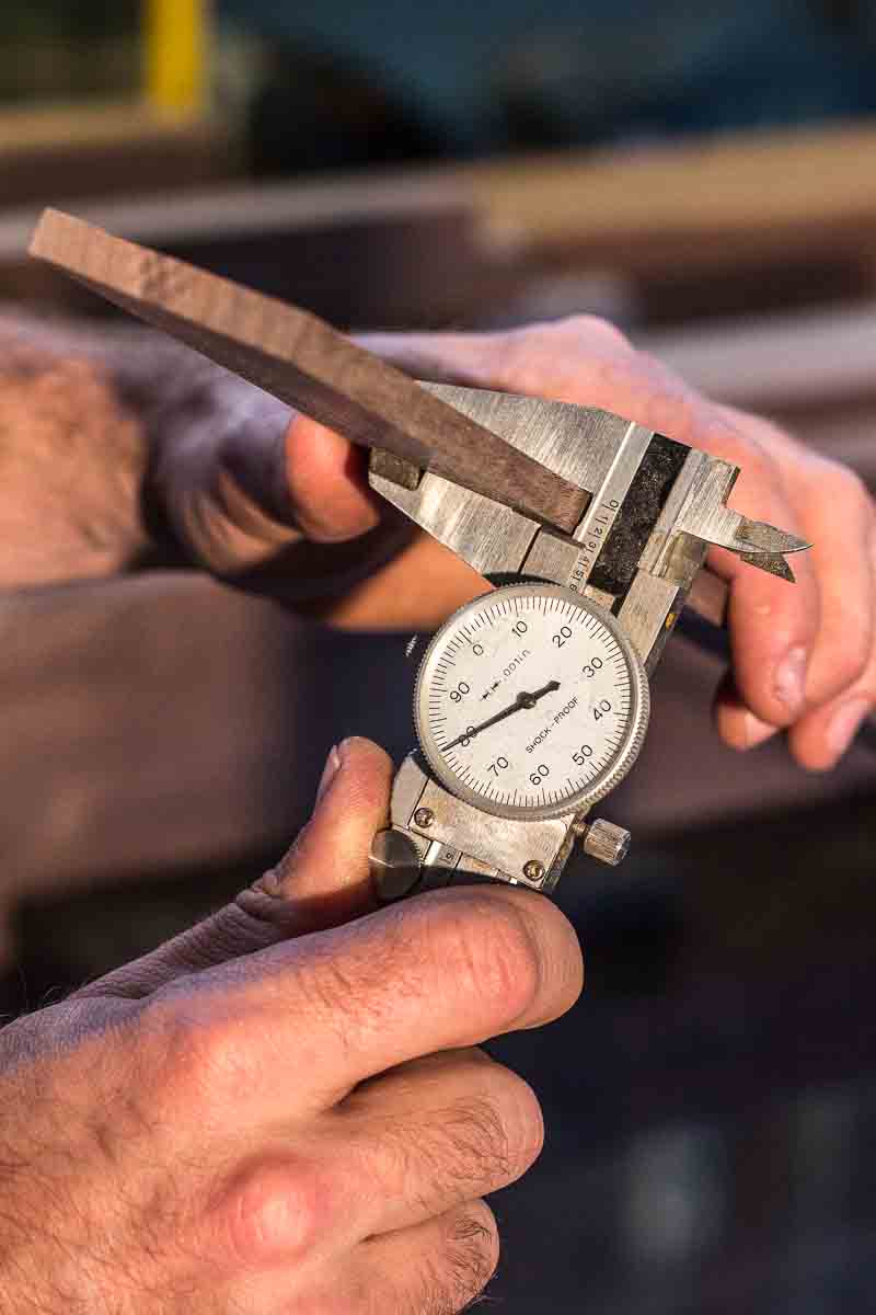 rocker lamination in the dial caliper