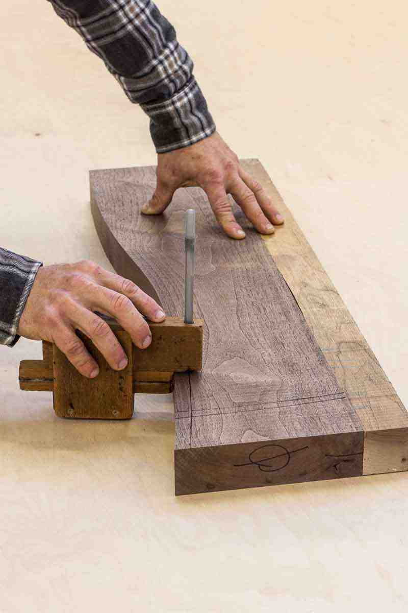 marking gauge and rocking chair splat