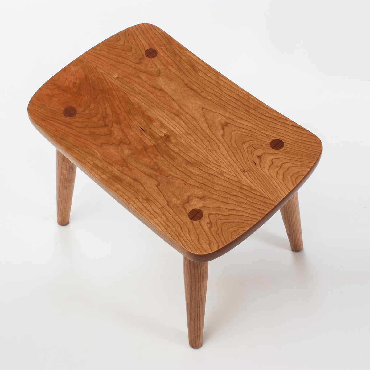 cherry Harris footstool top view