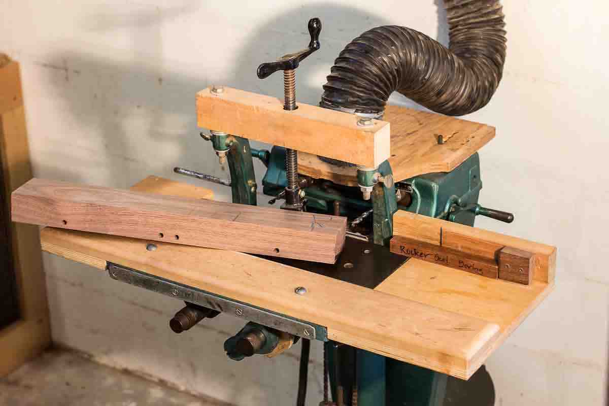 boring machine and chair blank