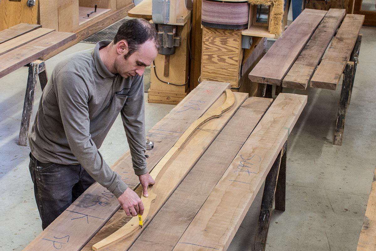 Austin marking rocking chair back leg