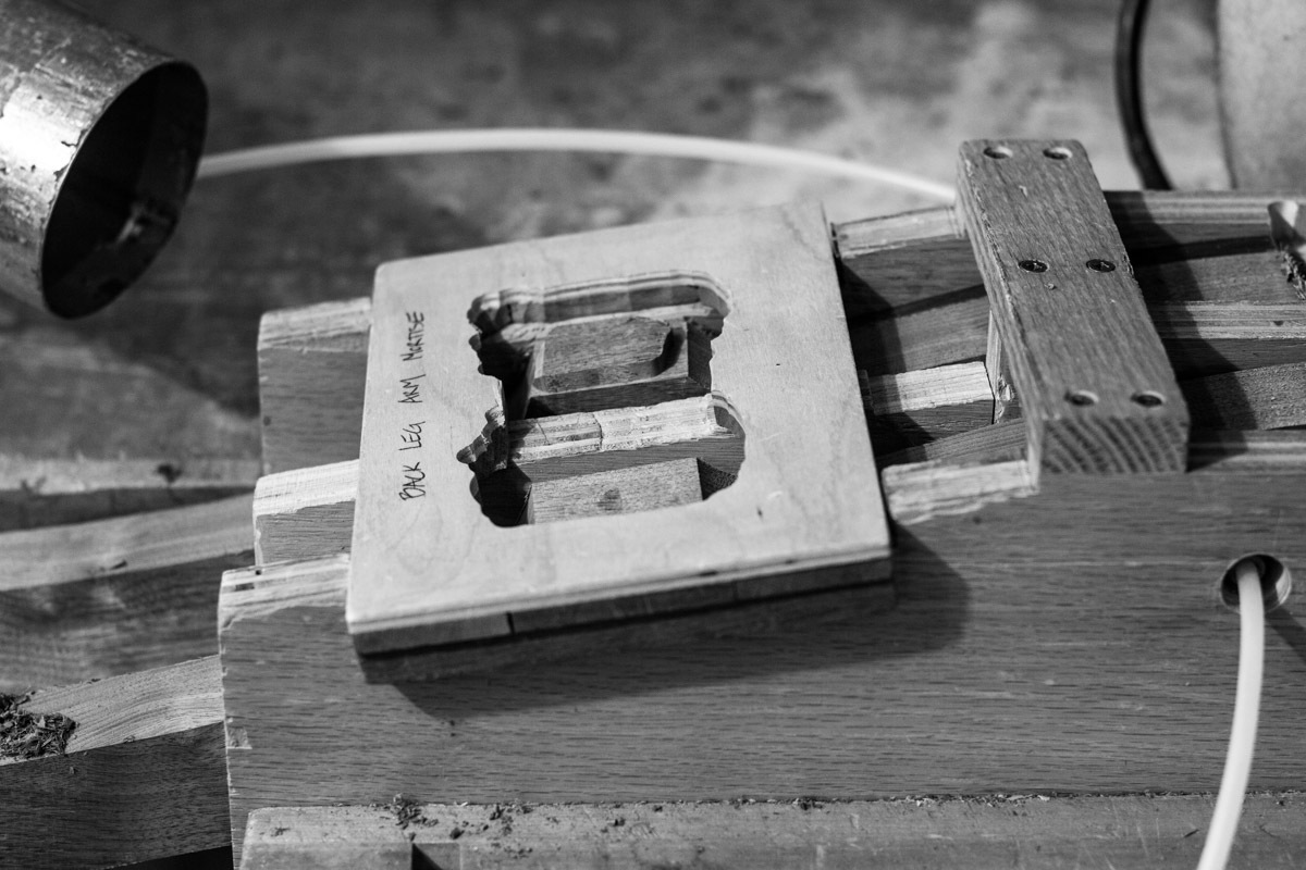 rocking chair back leg mortise cheeks