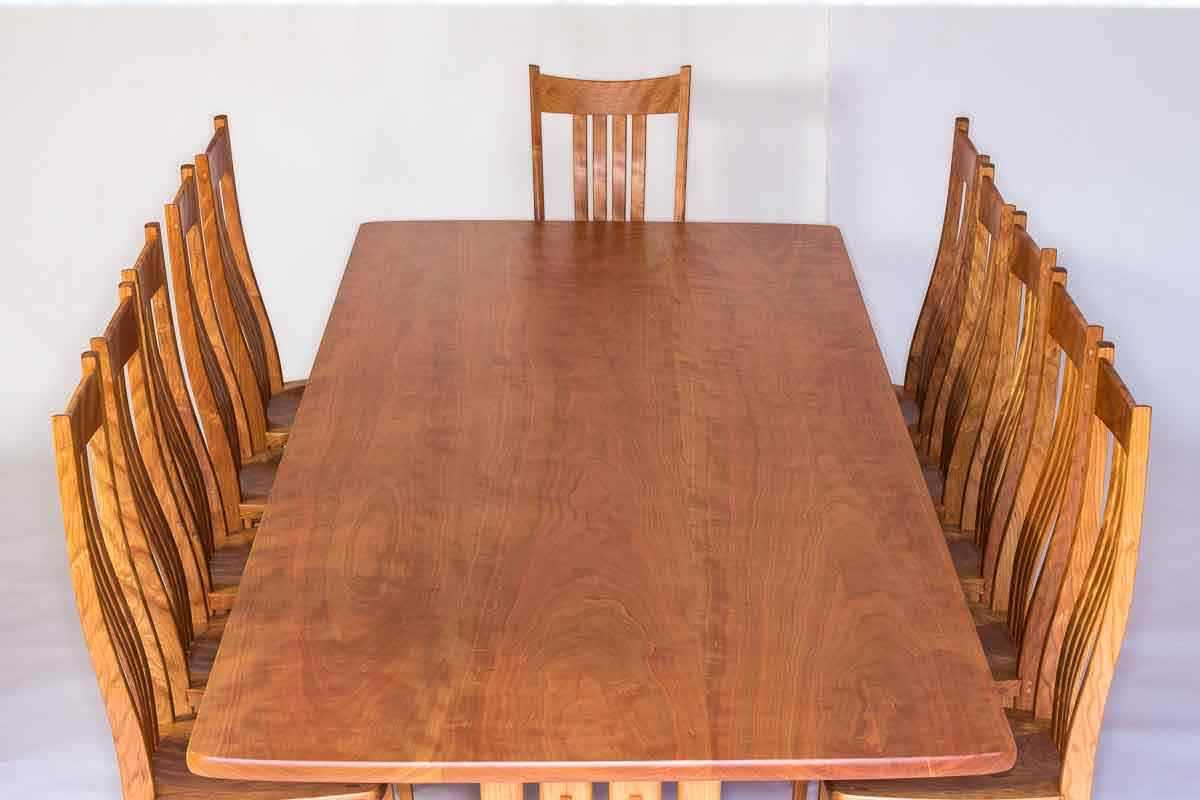 Mitchell Trestle and nine dining chairs