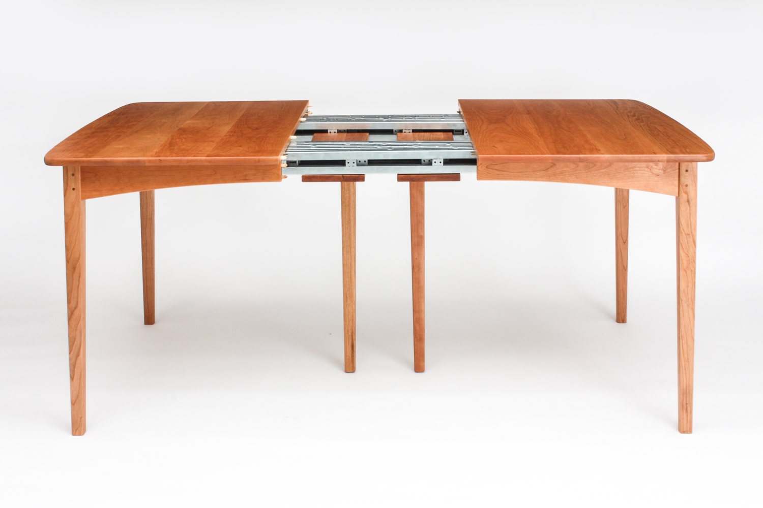 Phillips extension table, open, showing center legs