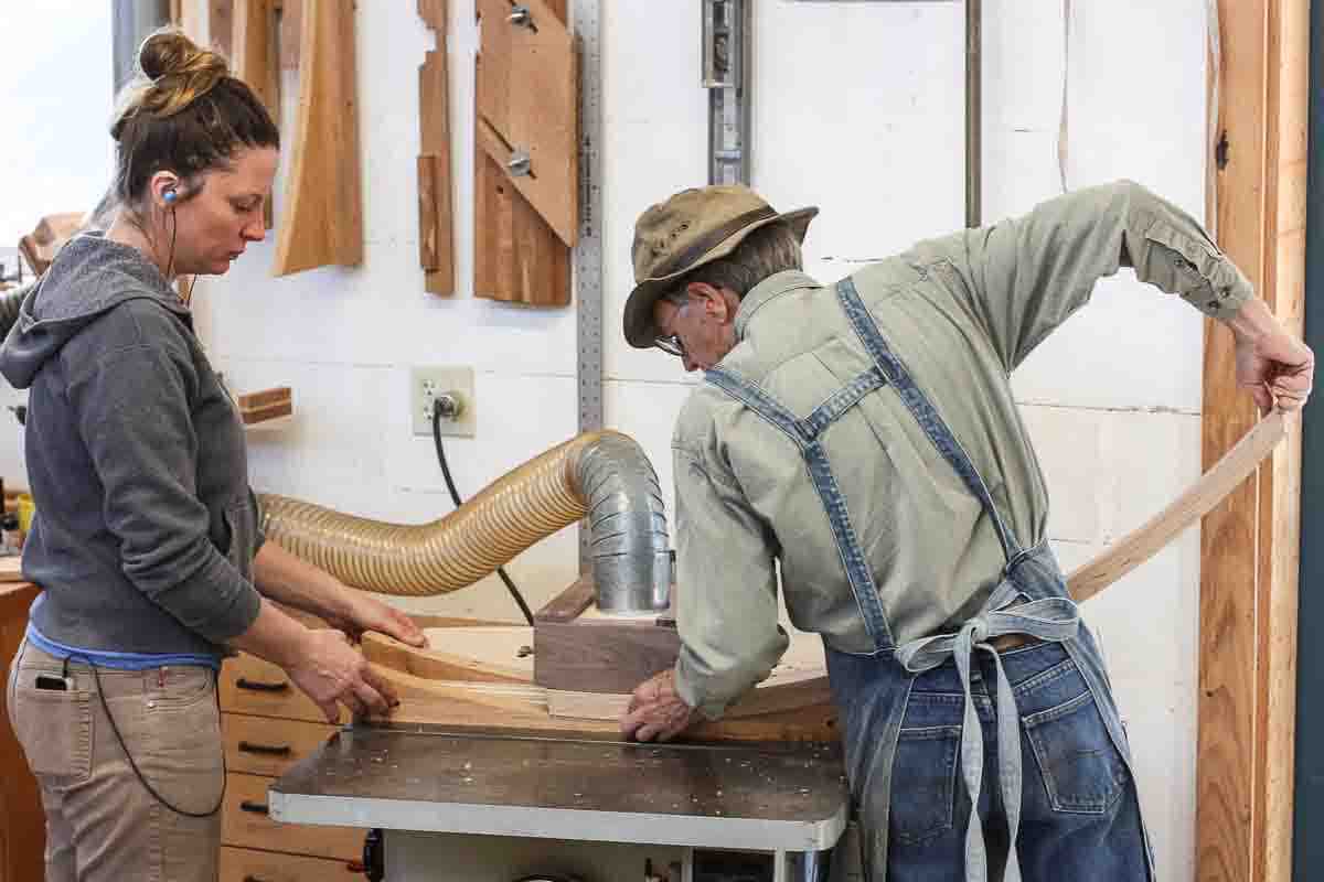 Gary and Autumn profiling rockers at the shaper