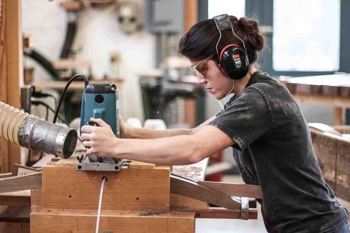 Audra notching back legs