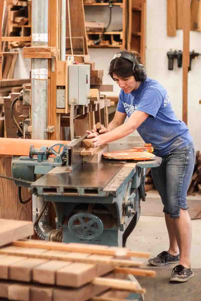 Audra flattening rocking chair seat boards