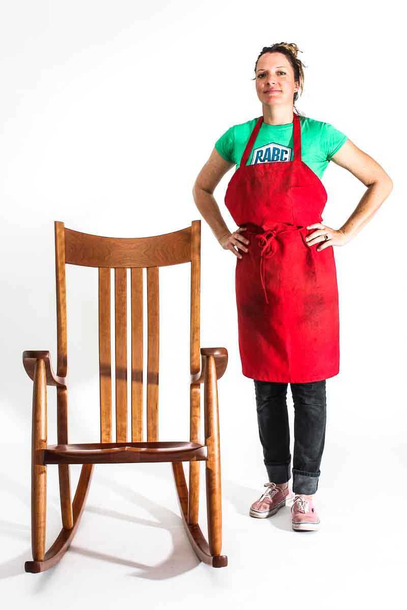 Autumn with finished rocking chair