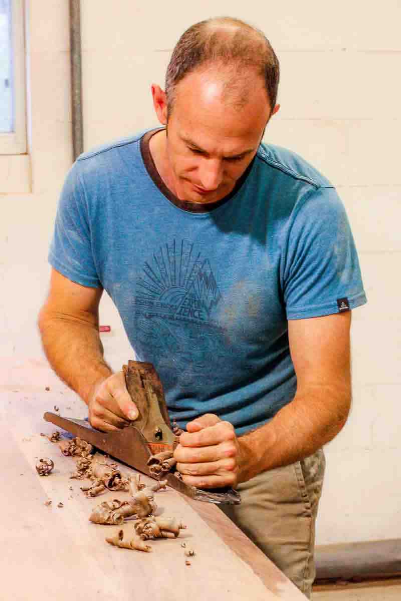 Austin planing a bevel