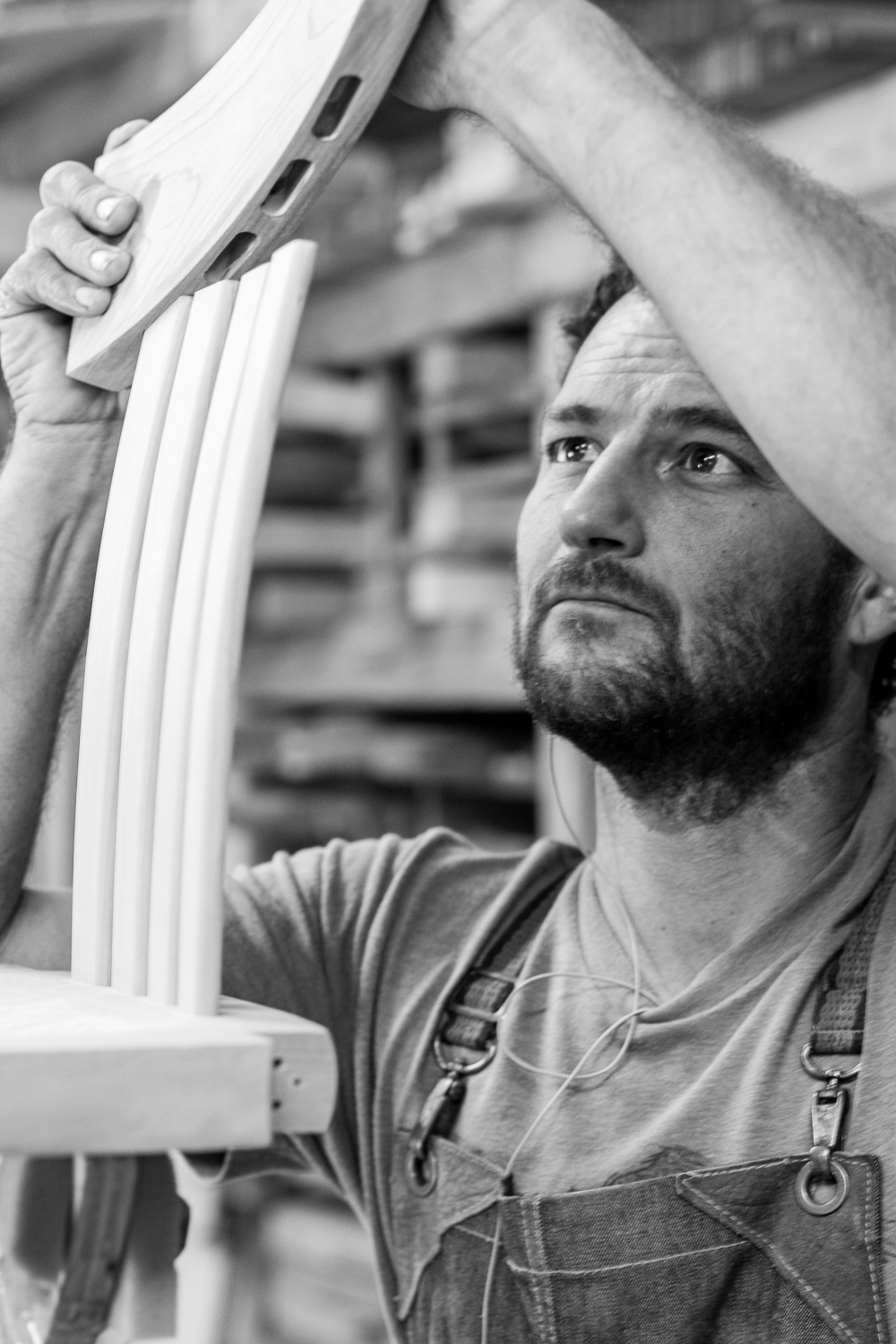 Will assembling a barstool crest rail to the splats