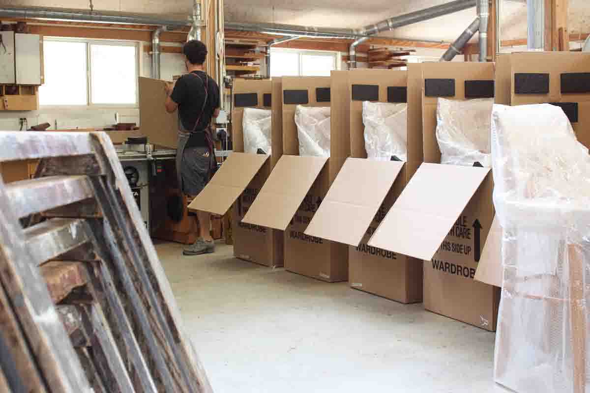 crating dining chairs