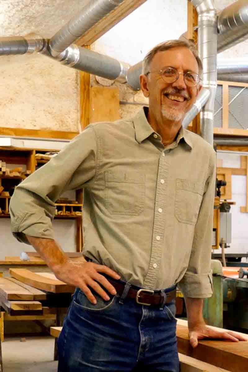 Gary in the wood shop