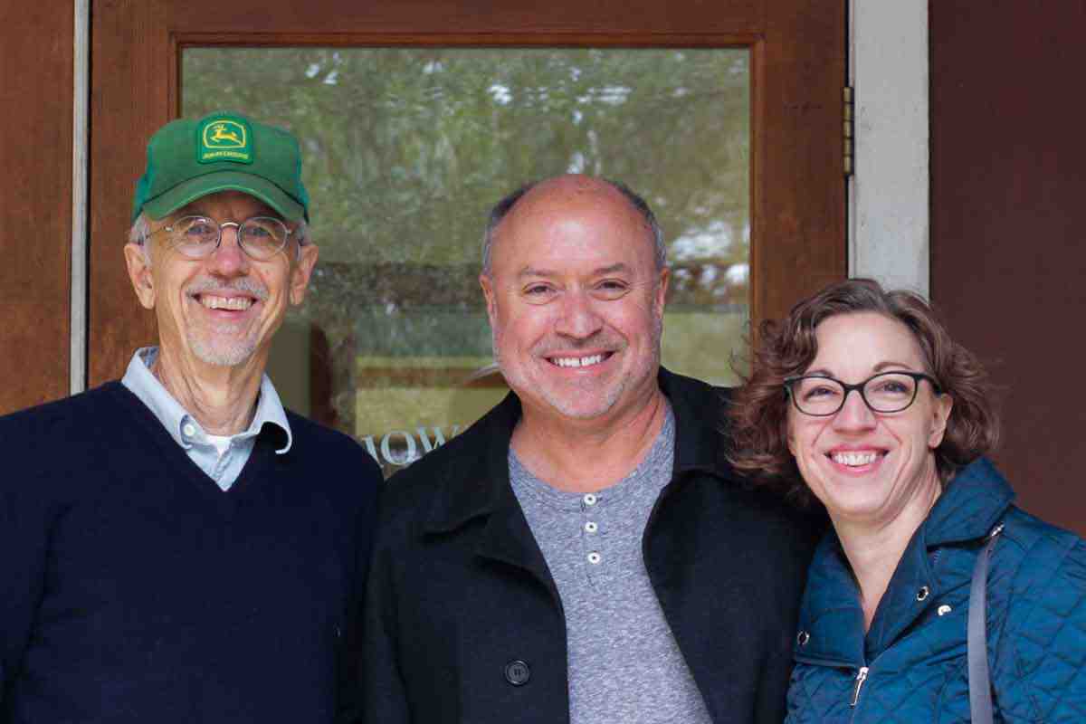 Gary, Michael, and Tanya on the porch