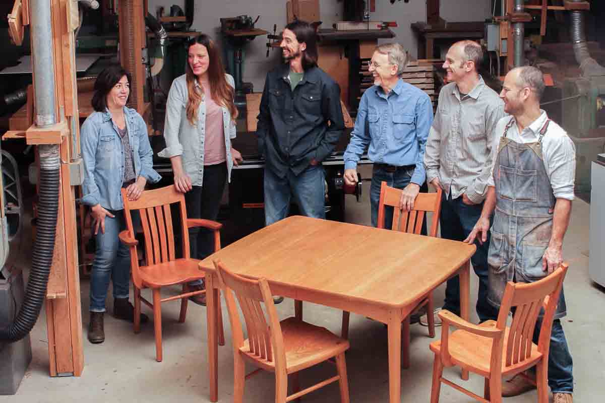 company and furniture in shop