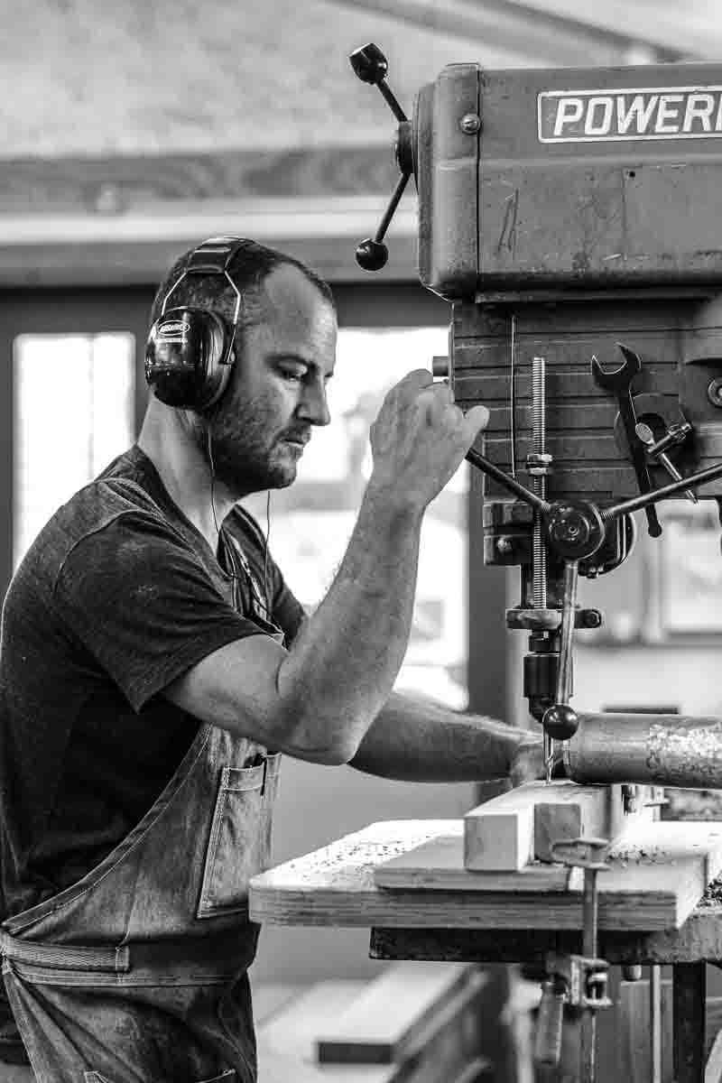 Will at the drill press