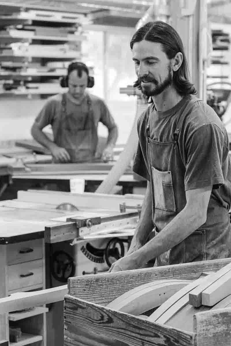 Bonner planing rocking chair back legs