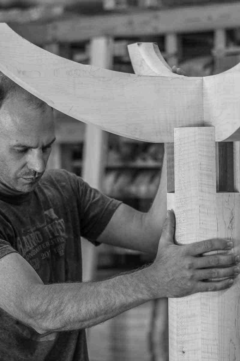 Austin assembling pedestal table base