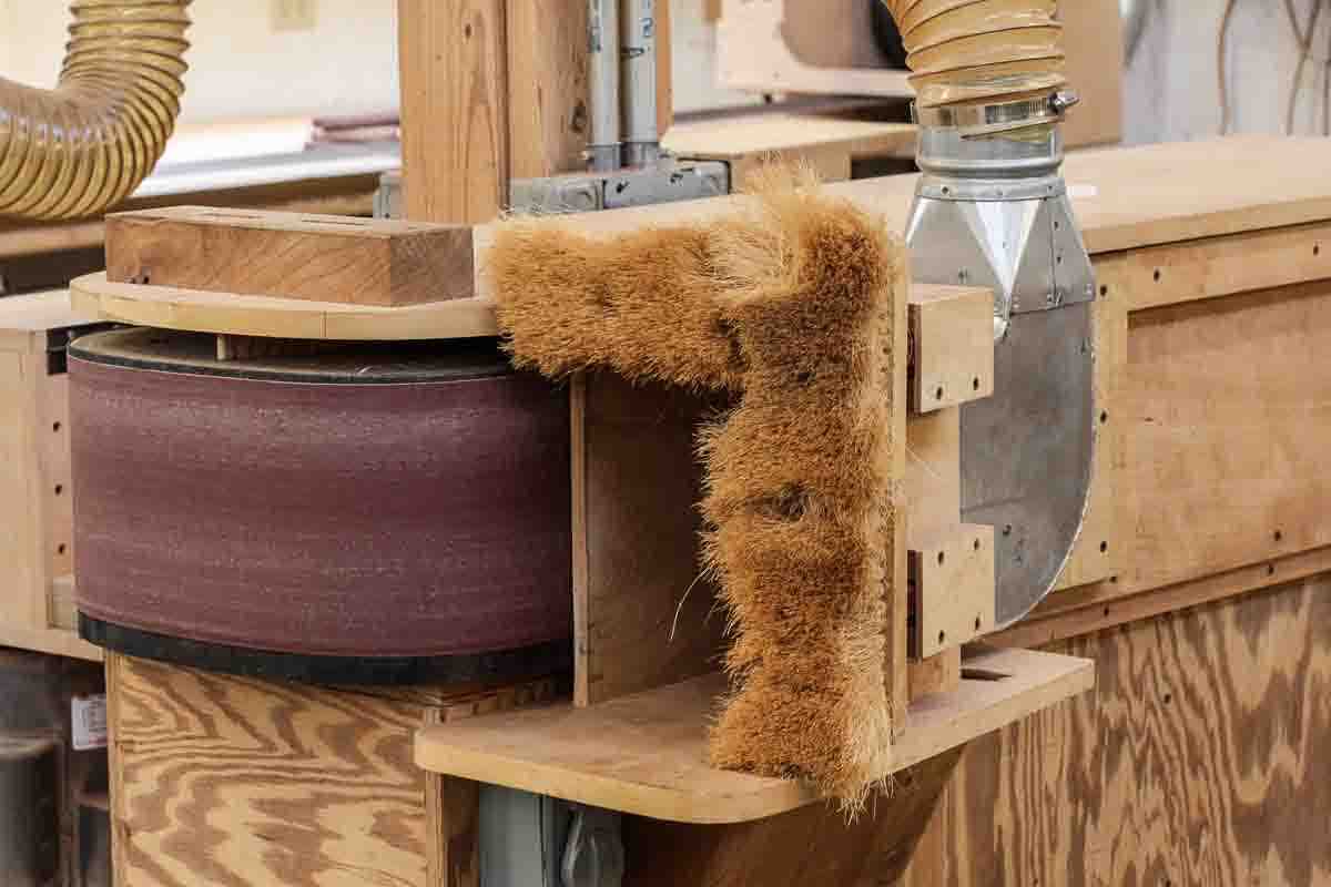 chairback sander dust collection hood