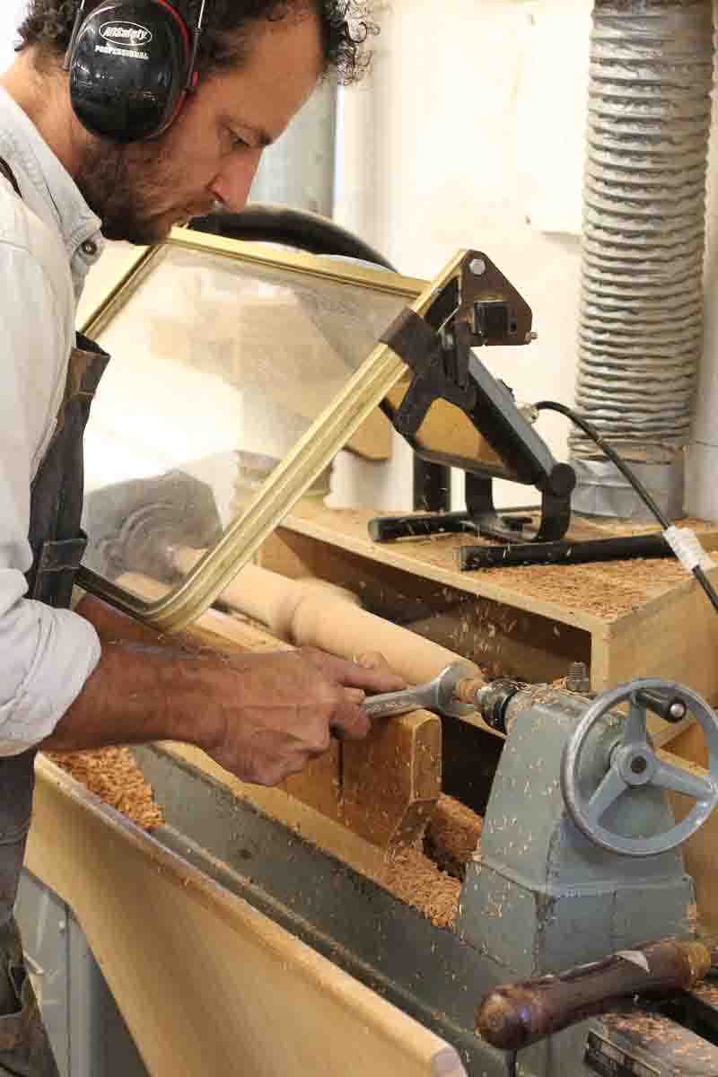 Will sizing a rocking chair front leg tenon