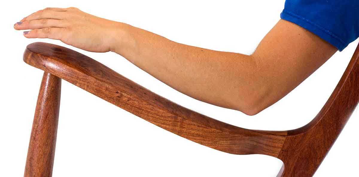 Audra's arm and a rocker arm