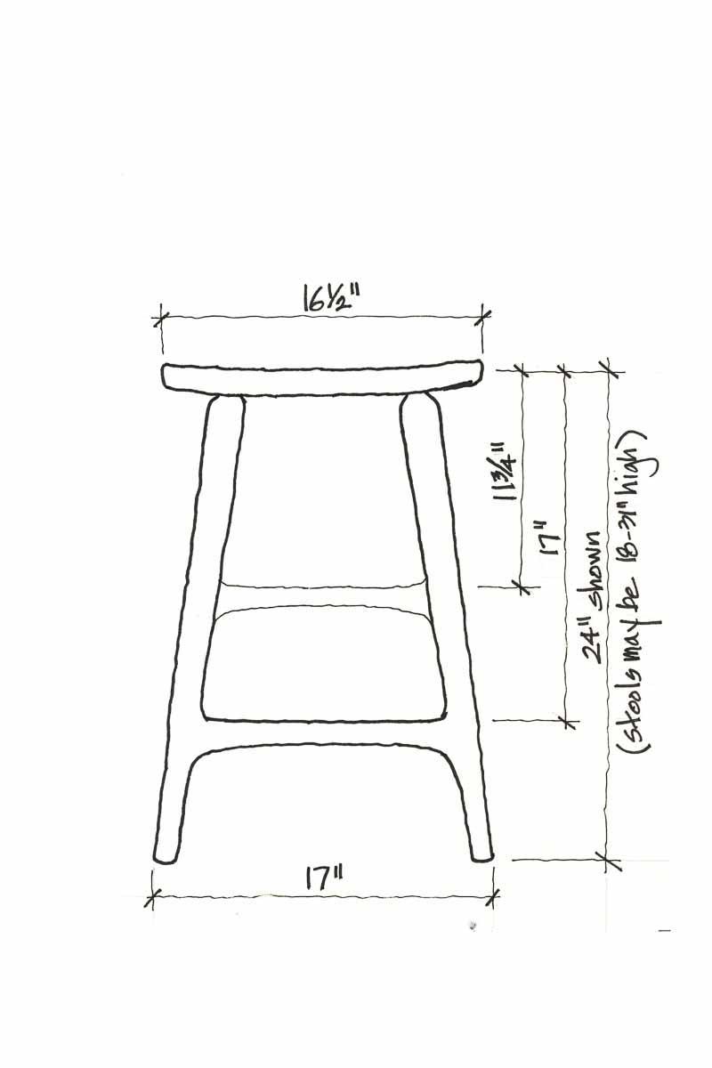 barstool front elevation (2)
