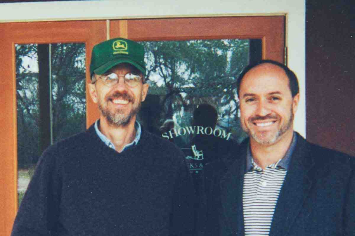 Gary and Michael on the porch