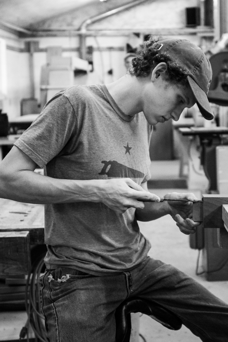 Peter trimming tenons