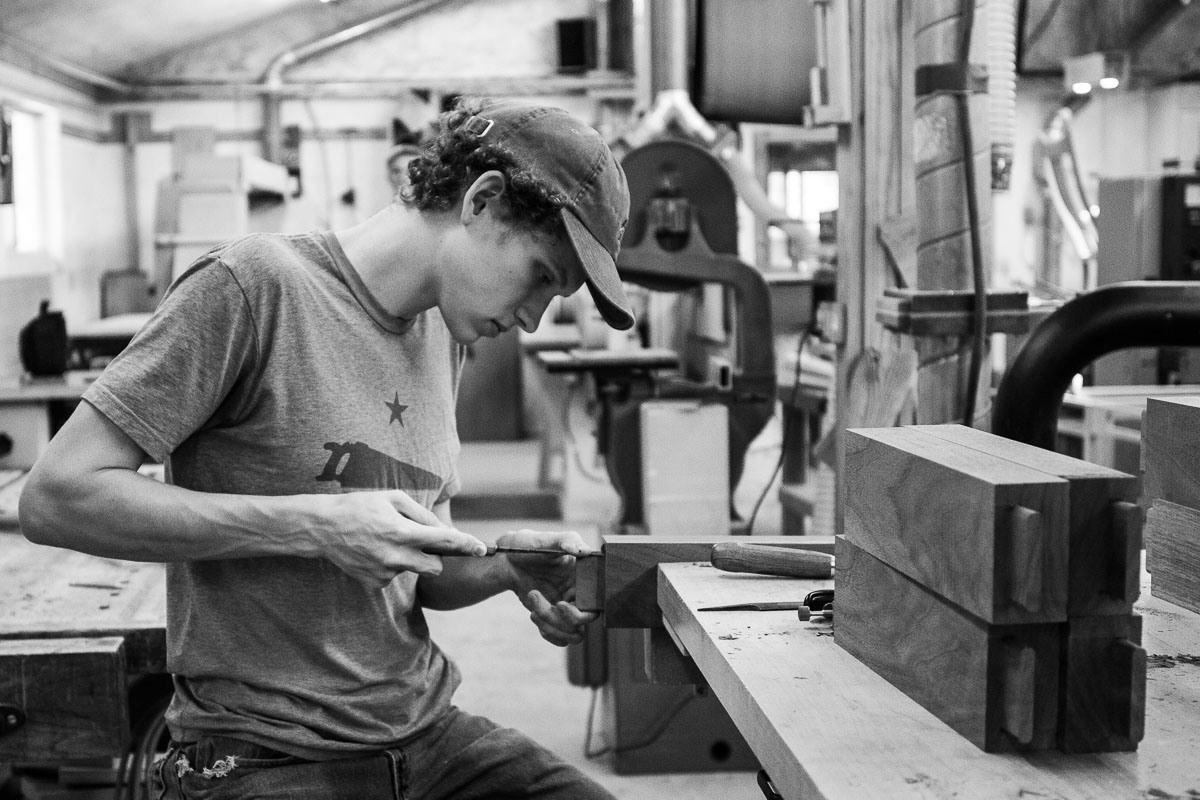 Peter fitting tenons