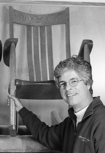 Rich Hart with rocking chair