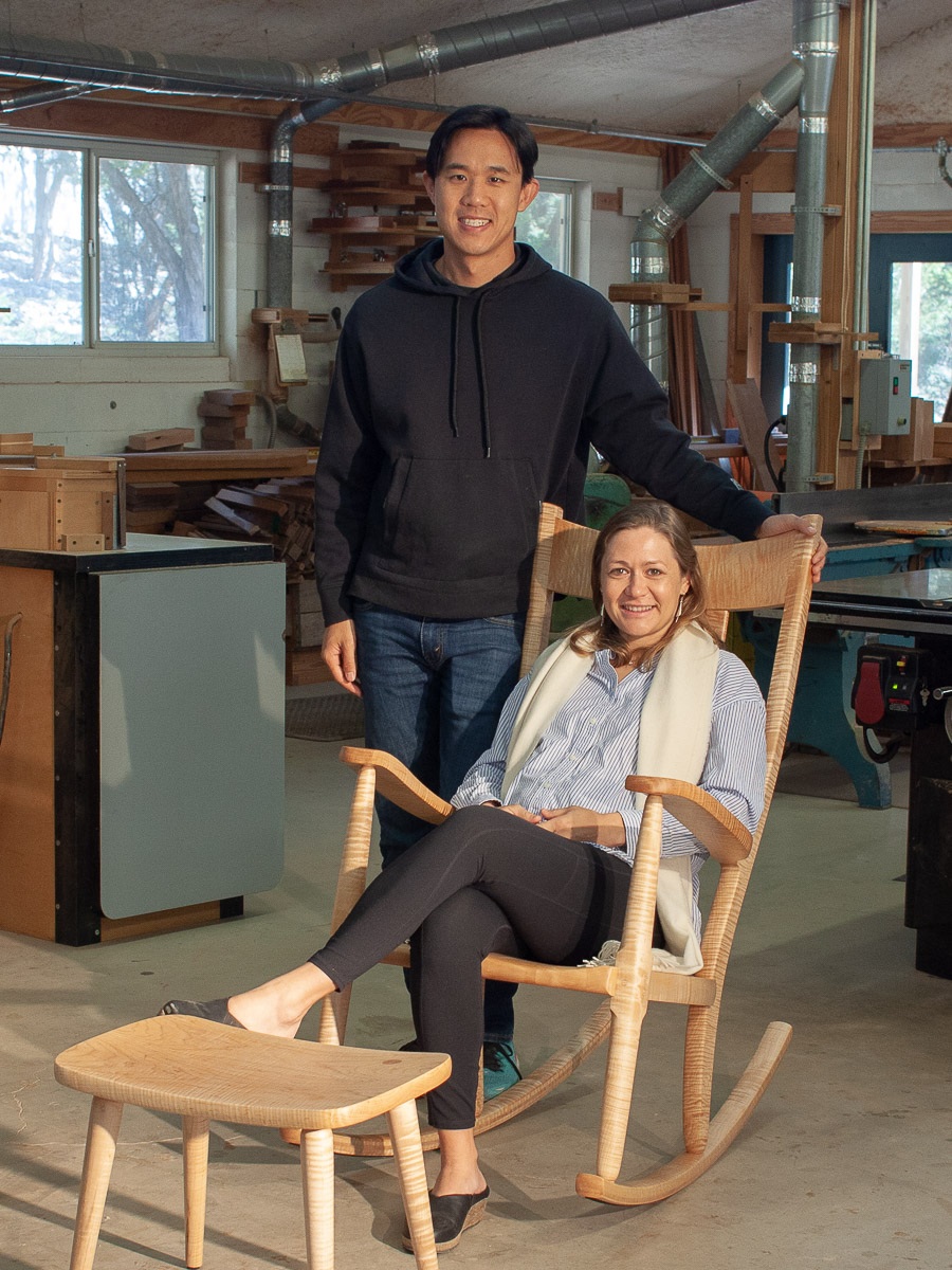 Hannah and Jonathan and rocking chair #4000