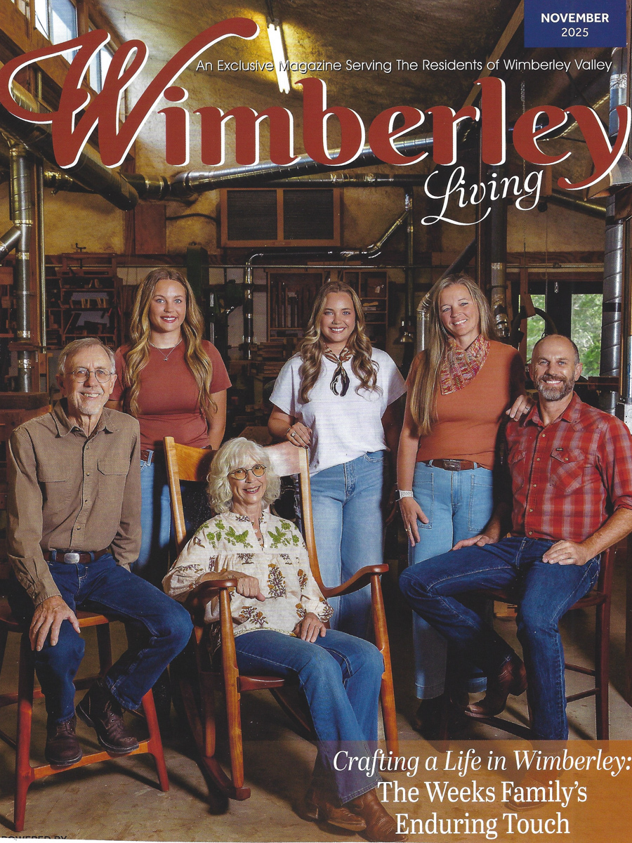 Wimberley Living magazine, The Weeks Family and their story