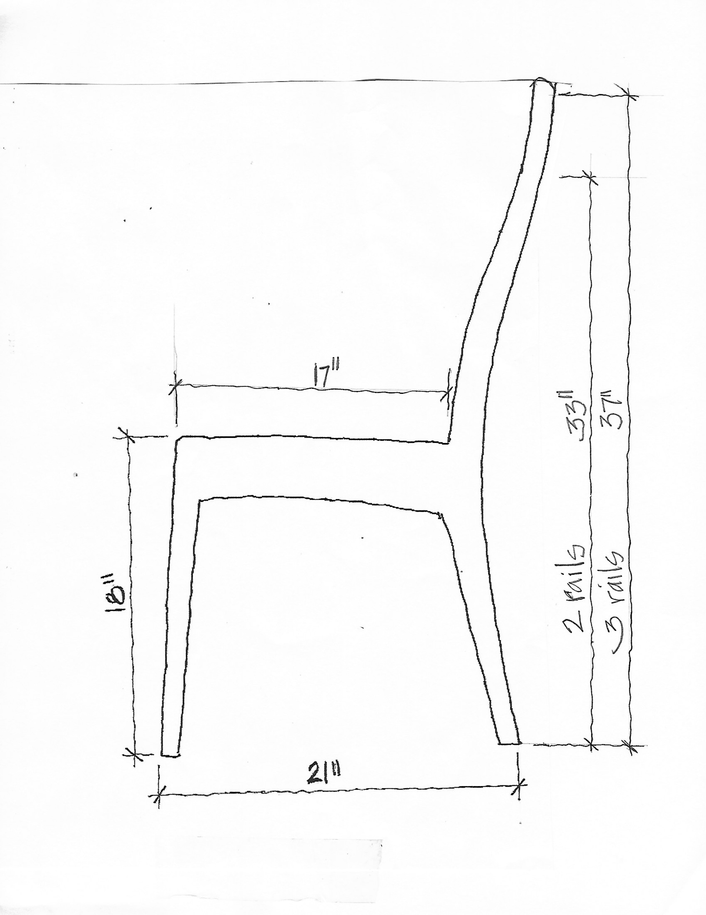 Webb Chair Side Dimensions