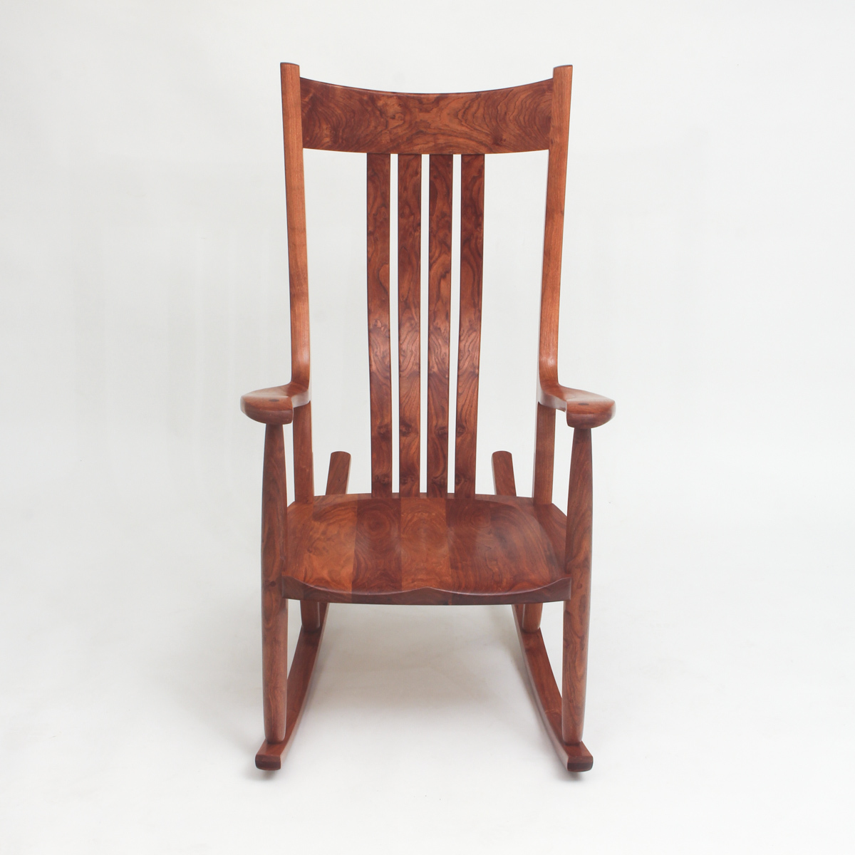 Texas mesquite rocking chair, made for the display at the Western Design Conference.