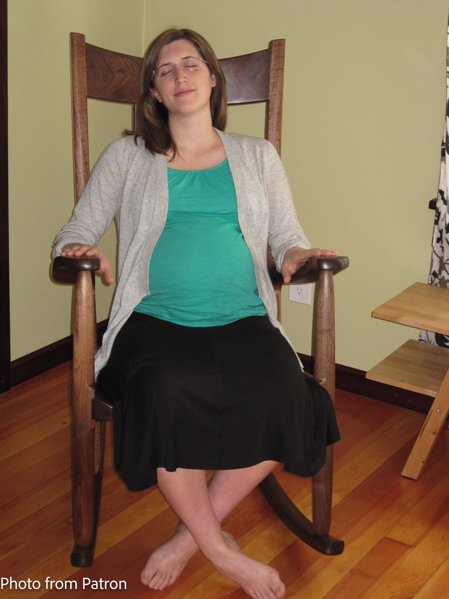 expecting mother in rocking chair 2