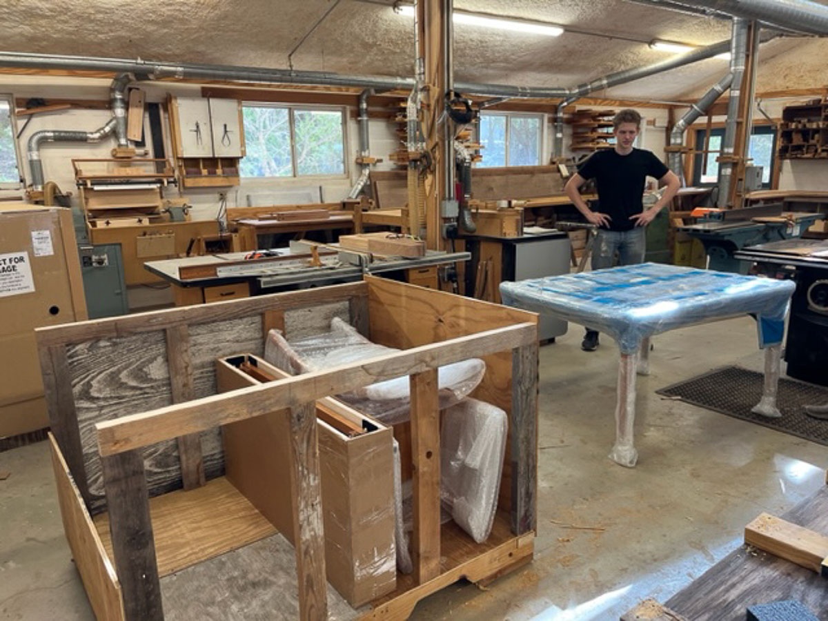 Building a Dining Table Crate in Shop