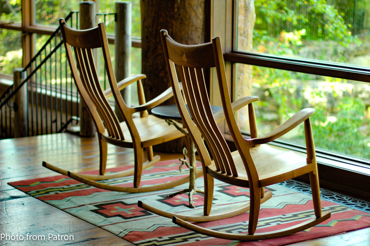 Two Cherry Rockers at Big Cedar Lodge