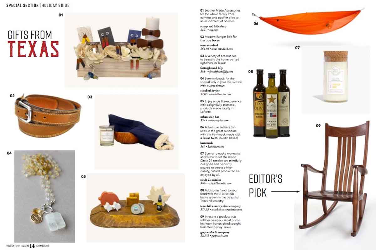 Houston Family Magazine Gifts from Texas