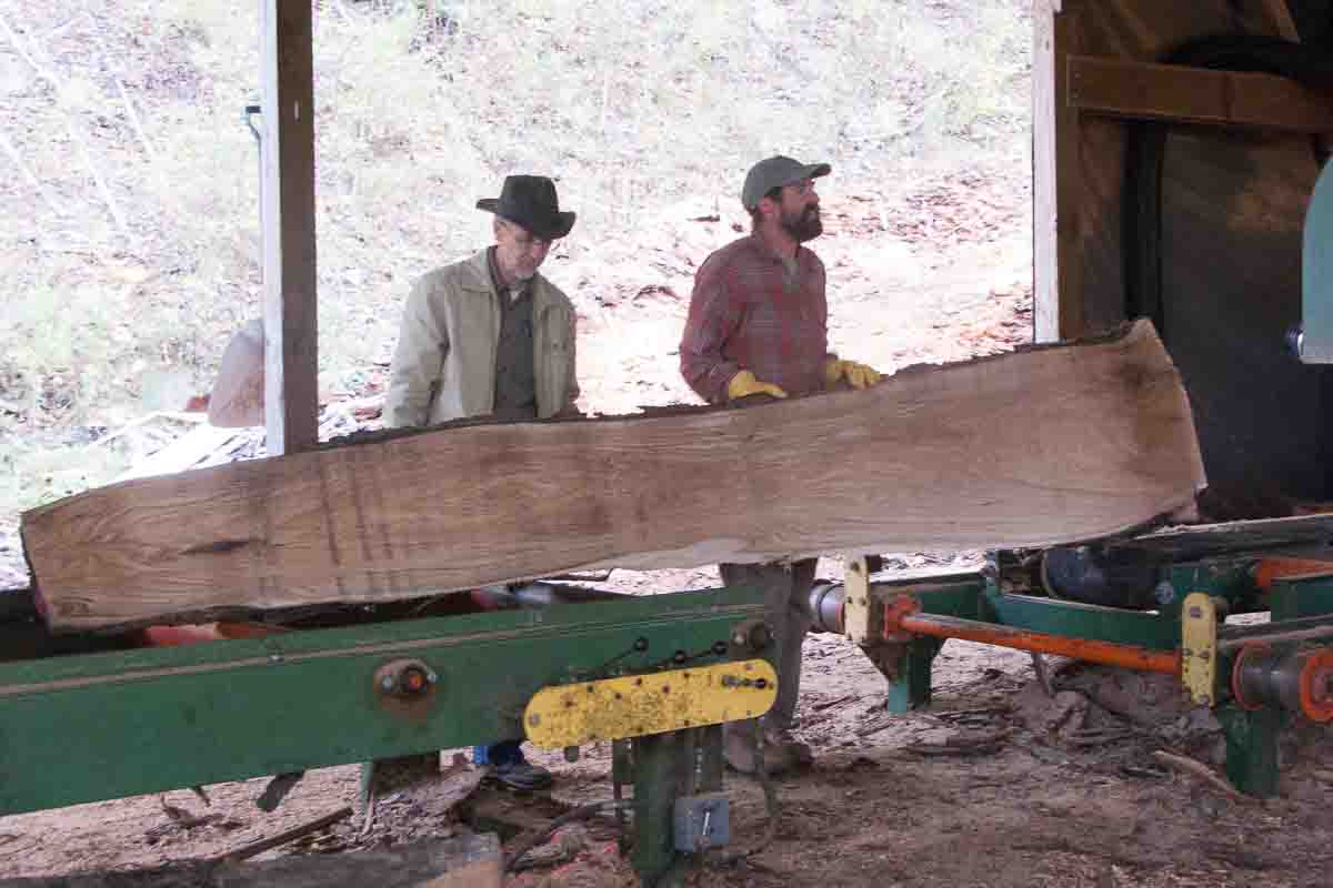 off loading butternut from mill