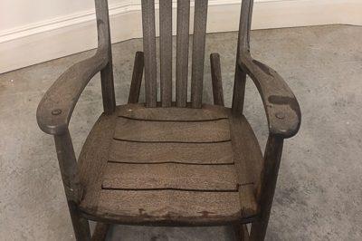 Porch Rocker Seat Showing Weathering