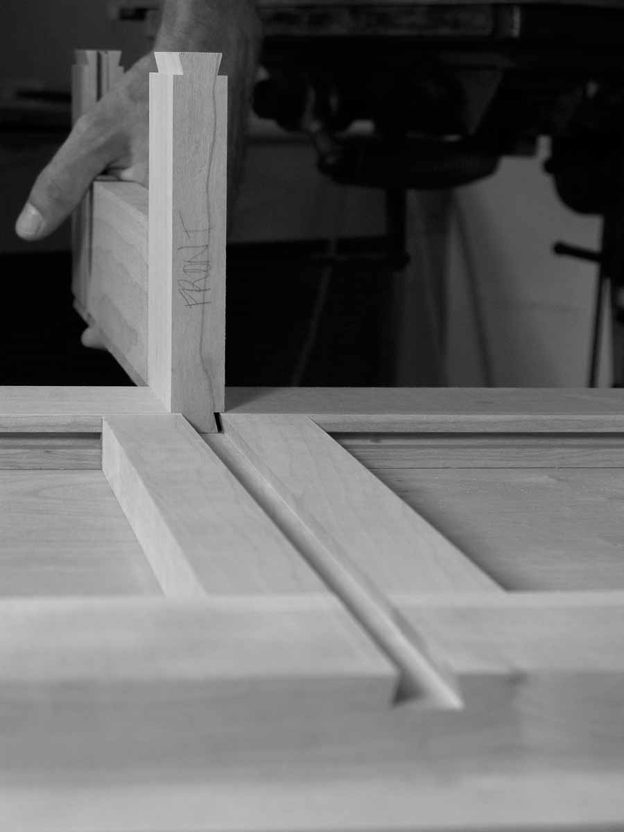 assembling a sliding dovetail joint