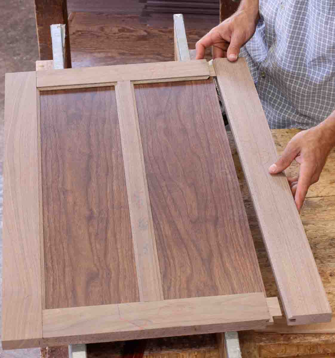 assembling frame and panel